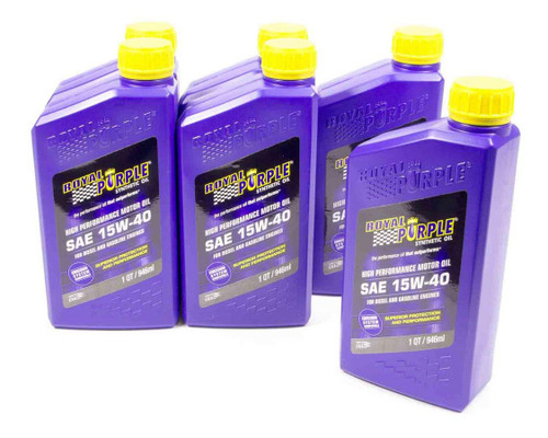 Royal Purple 06154 15w40 Multi-Grade SAE Oil Case 6x1 Quart