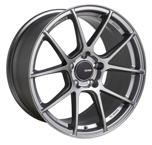 Enkei 522-780-6535GR TS-V Storm Grey Tuning Wheel 17x8 5x114.3 35mm Offset 72.6mm Bore