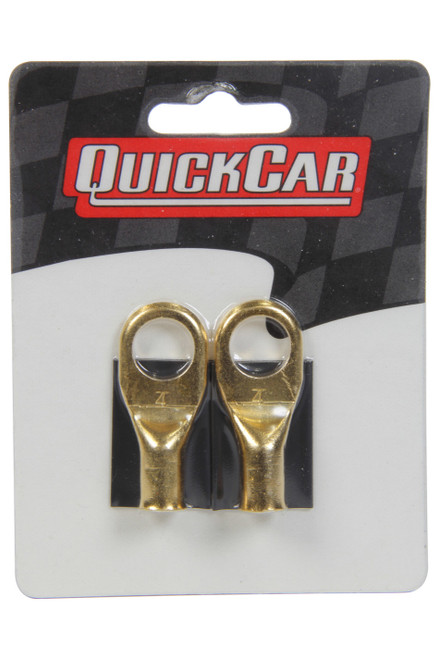 Quickcar Racing Products 57-535 Power Ring 4 AWG 1/2in Hole Pair w/Heat Shrink