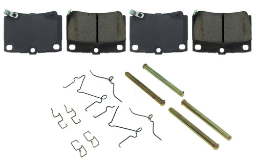 Centric Brake Parts 105.07330 Posi-Quiet Ceramic Brake Pads with Shims and Har