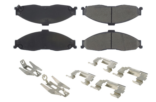 Centric Brake Parts 105.07490 Posi-Quiet Ceramic Brake Pads with Shims and Har