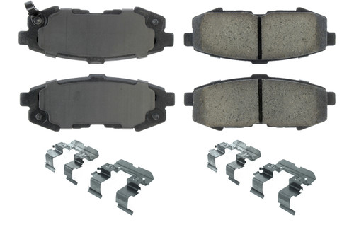 Centric Brake Parts 105.10730 Posi-Quiet Ceramic Brake Pads with Shims and Har