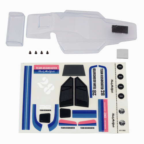 Team Associated 21437 RC28 Buggy Body, Clear