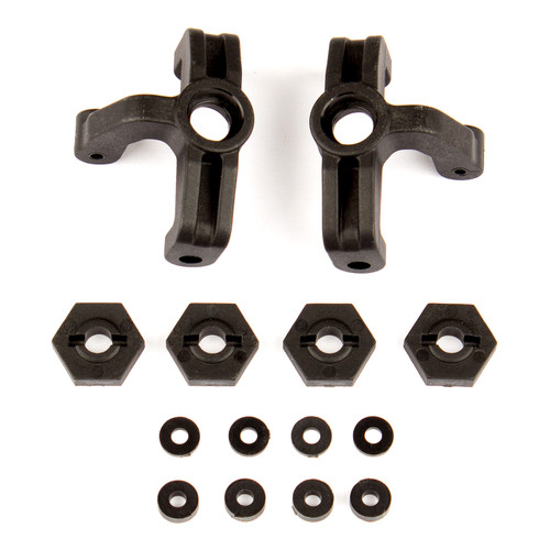Team Associated 21508 Steering Blocks and Wheel Hexes for Reflex 14T or 14B
