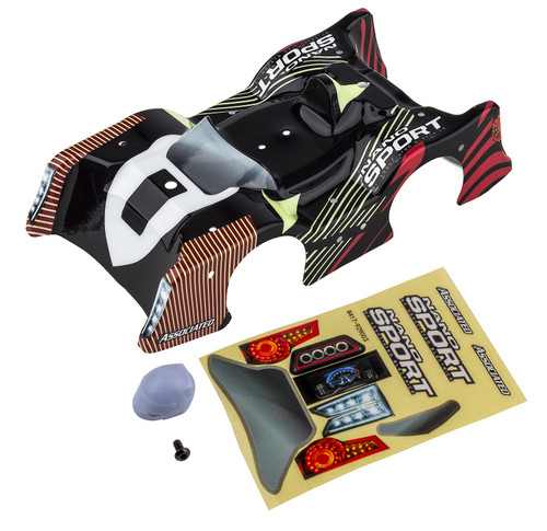 Team Associated 21602 NanoSport Red & Black Body, w/ Decals Team Associated 21602 NanoSport Red & Black Body, w/ Decals