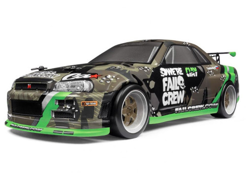 HPI Racing 120101 Micro RS4 Drift Fail Crew Nissan Skyline R34 GT-R