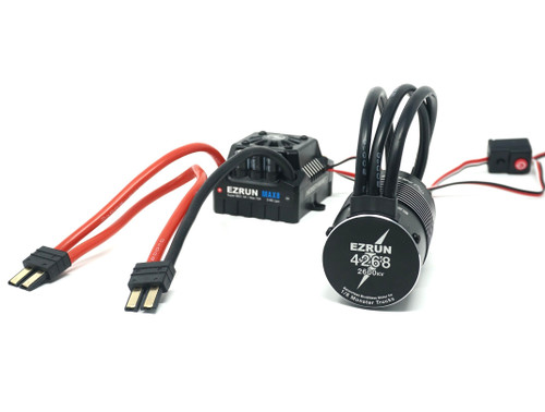 Hobbywing 38010403 EzRun 4268 2600KV Motor, w/ Max8 ESC, TRX Plug Combo