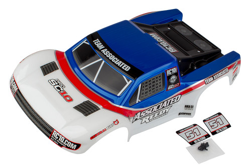 Team Associated 71060 ProSC10 Contender Body, AE Team, painted