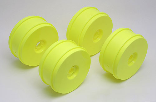 Team Associated 89297 RC8 83mm Wheels, Yellow (4)