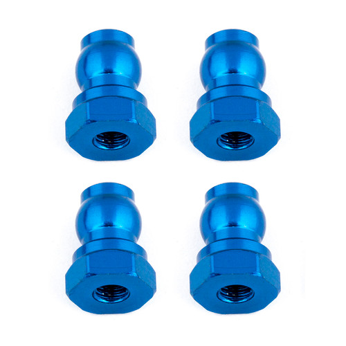 Team Associated 91815 Shock Bushings, 10 mm, blue aluminum