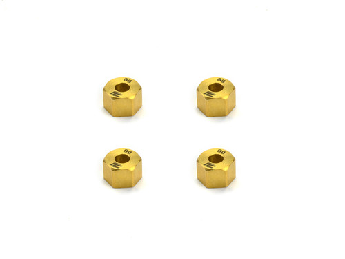 Carisma 16083 Brass Wheel Hex Set: SCA-1E