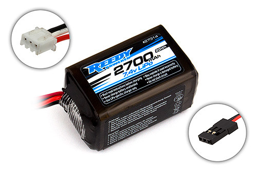 Team Associated 27314 Reedy LiPo Pro RX 2700mAh 7.4V Hump Size Battery