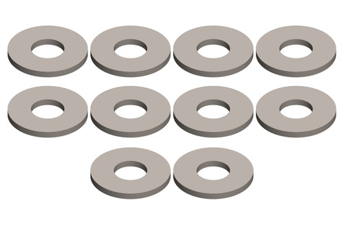 Corally 00180-190 Shock Washer - 2.5x6x0.5mm - Steel - 10 pcs: Dementor,