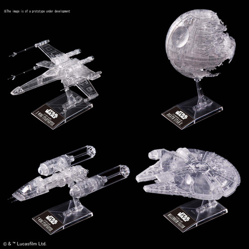 Bandai 5058212 Return of the Jedi Clear Vehicle Set "Star Wars"