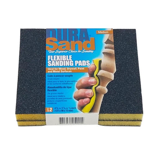 Durasand 25002 2-Sided Black Sanding Pads, 2pcs, Medium - 100 Grit