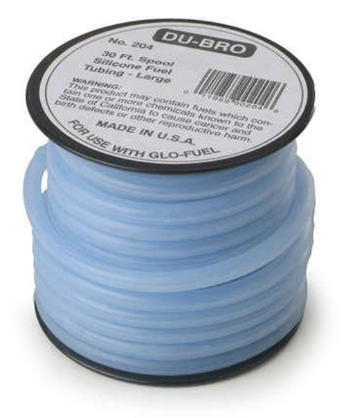 Dubro 204 30' Super Blue Silicon Tubing, Large (1/8" ID)