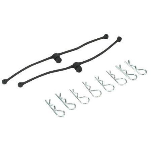 Dubro 2245 Body Klip Retainers-Black