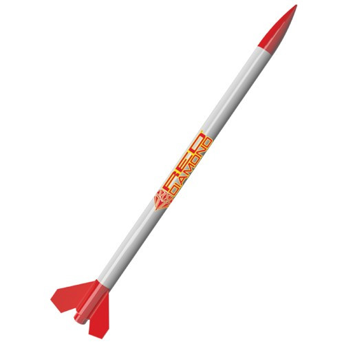 Estes Rockets 1709 Red Diamond Model Rocket Kit, Bulk Pack of 12, E2X