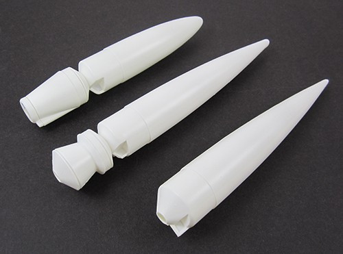 Estes Rockets 3165 NC-60 Long Nose Cone Asst. for Model Rockets (3pk)