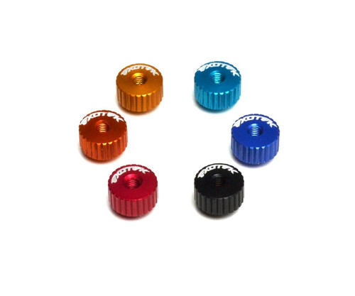 Exotek Racing 1191MB Twist Nuts For M3 Thread, Med Blue