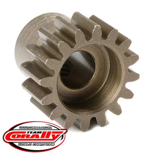 Corally 72516 32 Pitch Pinion - Short - Hardened Steel - 16 Tooth -