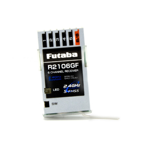 Futaba 01102201-3 R2106GF 2.4GHz S-FHSS 6-Channel Micro Receiver