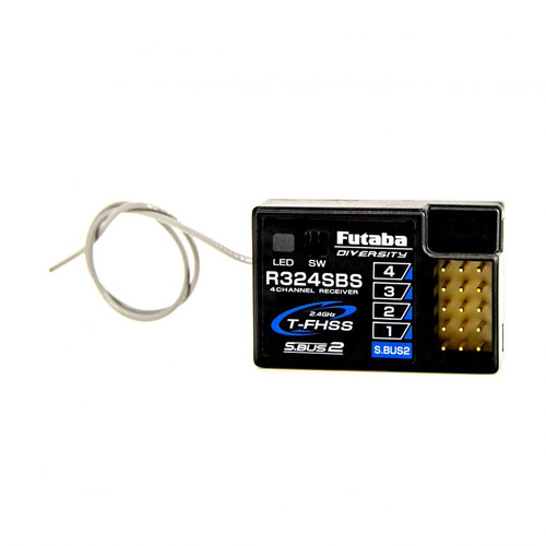 Futaba 01102245-3 R324SBS 2.4GHz T-FHSS S.Bus Telemetry Surface Receiver