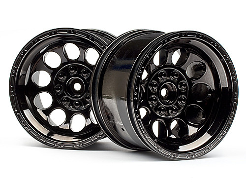 HPI Racing 101252 Bullet ST Wheels Black Chrome (Pr)