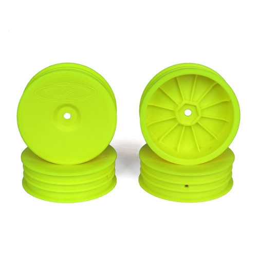 DE Racing SB4SAY Slim Speedline Buggy Wheels, Front, Yellow, 4pcs