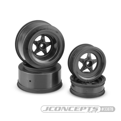 J Concepts 3387B Startec- Slash / Bandit, Street Eliminator Wheels- BLK