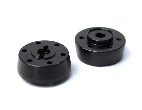 Racers Edge 1869BK 1/10 Yeti Aluminum Front Wheel Hubs (pr.) - Black