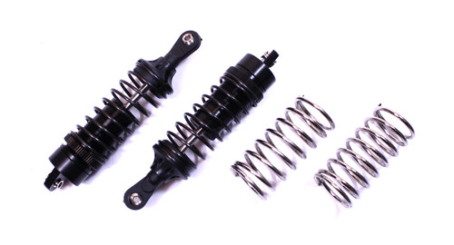 Racers Edge 1923BK Revo Alum 100mm Adjustable Shocks (pr.)- Black