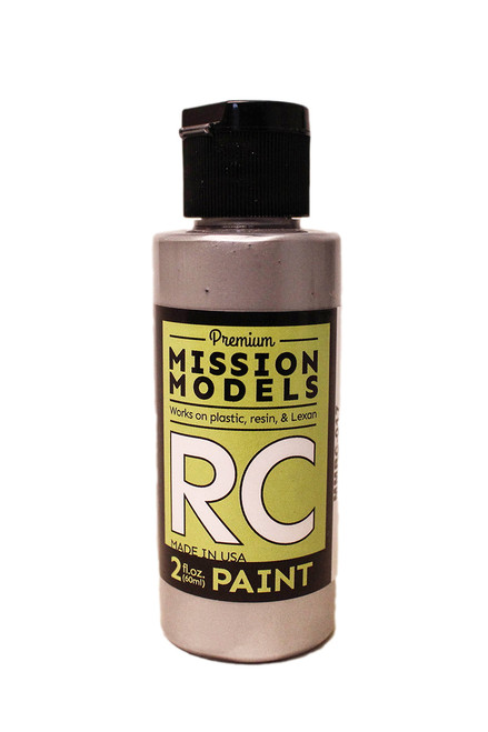 Mission Models MMRC-017 RC Paint 2 oz bottle Racing Silver