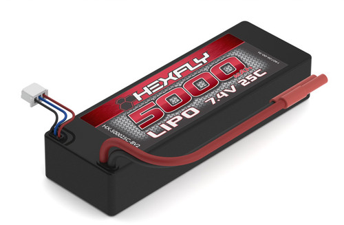 Redcat Racing HX-500025C-BV2 5000mAh 7.4V 25C LIPO Battery w/HXT 4.0mm Plug