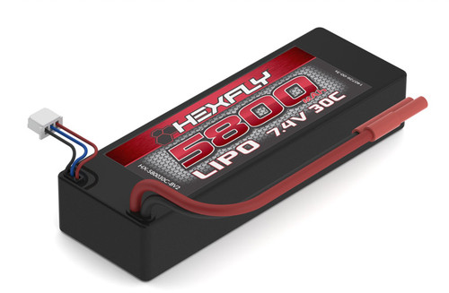 Redcat Racing HX-580030C-BV2 LIPO Battery, 7.4V 5800mAh 30C 7.4V
