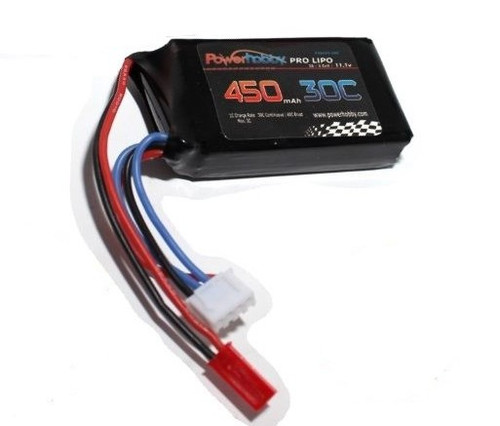 Power Hobby 3S45030CJST 3S 11.1V 450MAH 30C W/ JST