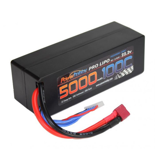 Power Hobby 6S5000100CDNSHCS 6S 22.2V 5000MAH 100C W Deans Hard Case