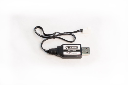 Rage R/C B1123 USB Battery Charger: Aqua Dart /  Black Marlin