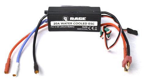 Rage R/C B1234 20A Brushless ESC (Water-Cooled): BM BL