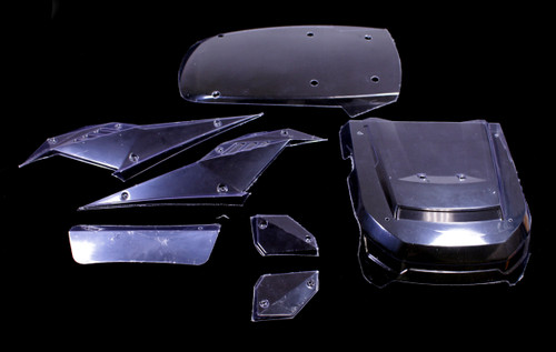 Rage R/C C6173 Clear Car Body & Front Window Set: RZX