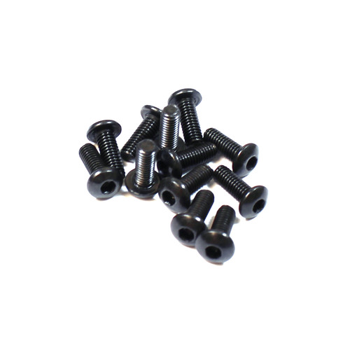 Rage R/C C6200 Hex Button Head Screws 3x8mm (12): RZX