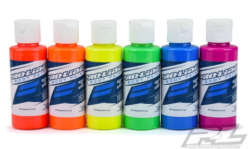 Proline Racing 632303 RC Body Paint Fluorescent Color Set (6pack)