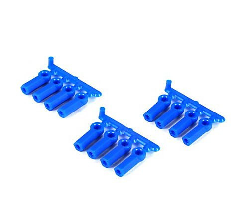 RPM R/C Products 73375 HVY DUTY ROD ENDS BLUE/12