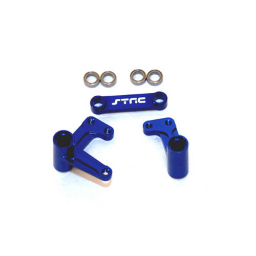 ST Racing Concepts ST3743XB BELLCRANK SET WITH BEARINGS (BLUE) SLASH/ RUSTLER/ BANDIT