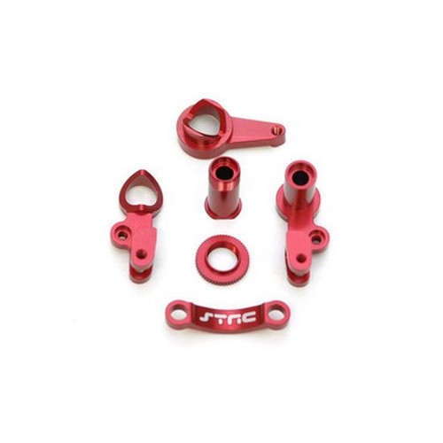 ST Racing Concepts ST6845R HD Alum Steering BellCrank Set for Slash 4X4 (Red)