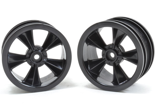 RPM R/C Products 81552 N2O Gloss Black Resto-Mod Sedan Wheels