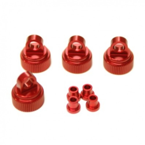 ST Racing Concepts ST8361R CNC Machined Alum. Shock Caps for Traxxas 4Tec 2.0 (Red)