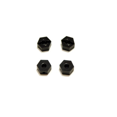 ST Racing Concepts STC42069BR Black CNC Machined Brass Hex Adapters, for Enduro (4pcs)