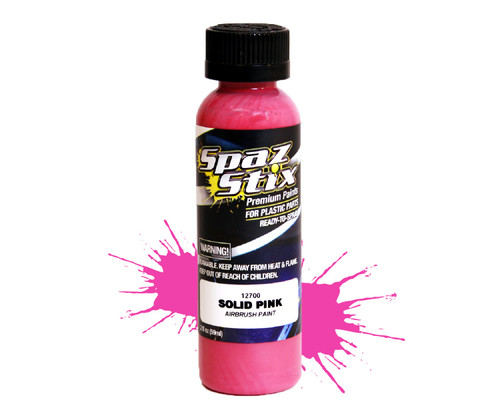 Spaz Stix 12700 SOLID PINK AIRBRUSH PAINT 2OZ