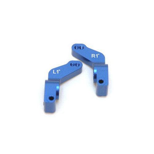 ST Racing Concepts ST3652-T1B ALUMINUM 1 DEG TOE-IN REAR HUB CARRIERS (BLUE)